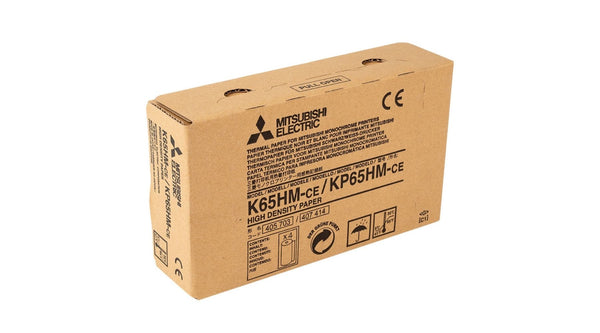 Mitsubishi K65HM-CE / KP65HM-CE Papel de impresión de alta densidad (caja de 4 rollos)